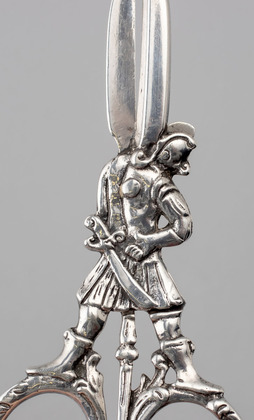 Antique Dutch Silver Figural Grape Shears - Zilveren Druivenschaartje, Schoonhoven, Middelstum